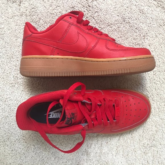custom air force 1 red bottoms